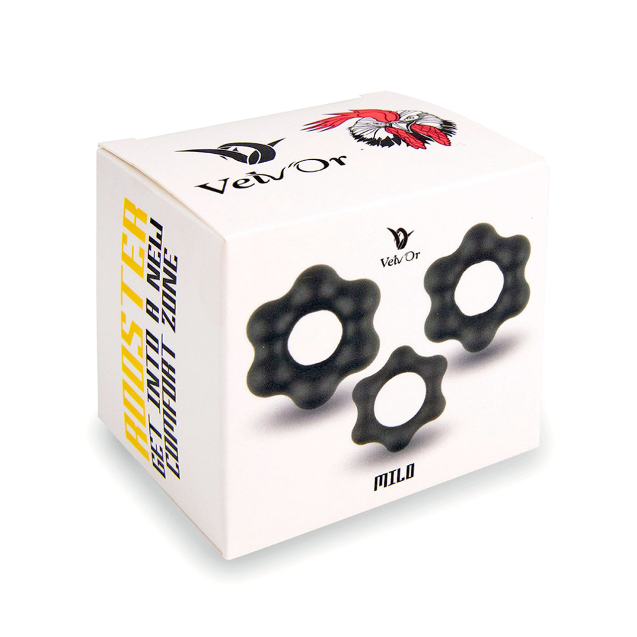 Velv'Or Rooster Jason Adjustable Hard Silicone Cock Ring
