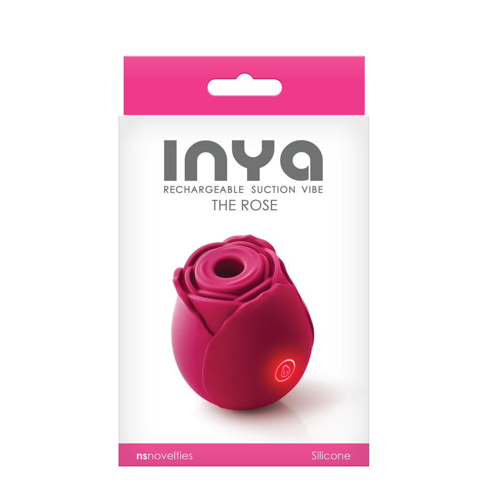 Buy The Rose 10-function Rechargeable Flower-shaped Silicone Suction  Vibrator in Pink air pressure waves