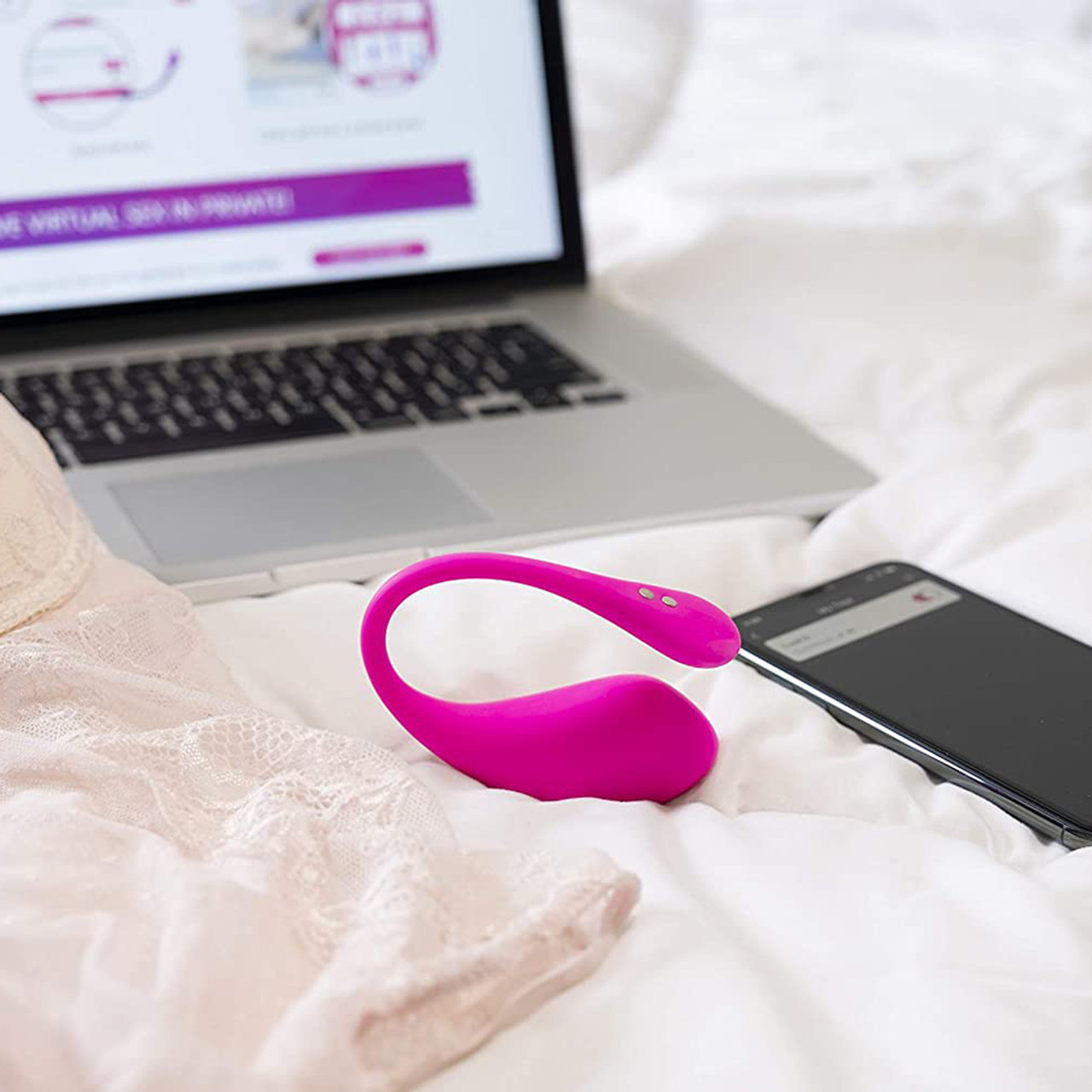 over Kredsløb Underskrift Buy the Lush 3 7-function Smartphone App-Controlled Wearable Rechargeable  Silicone G-Spot & Clitoral
