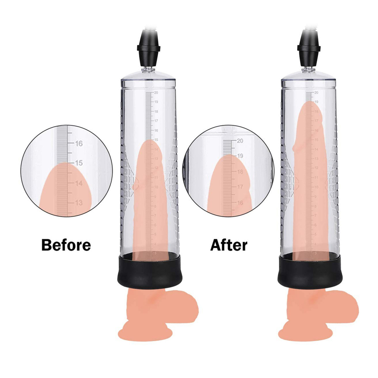 Buy the Pumped Extreme Power 3-function Rechargeable Auto Penis Pump and Clear Vacuum Acrylic Suction image