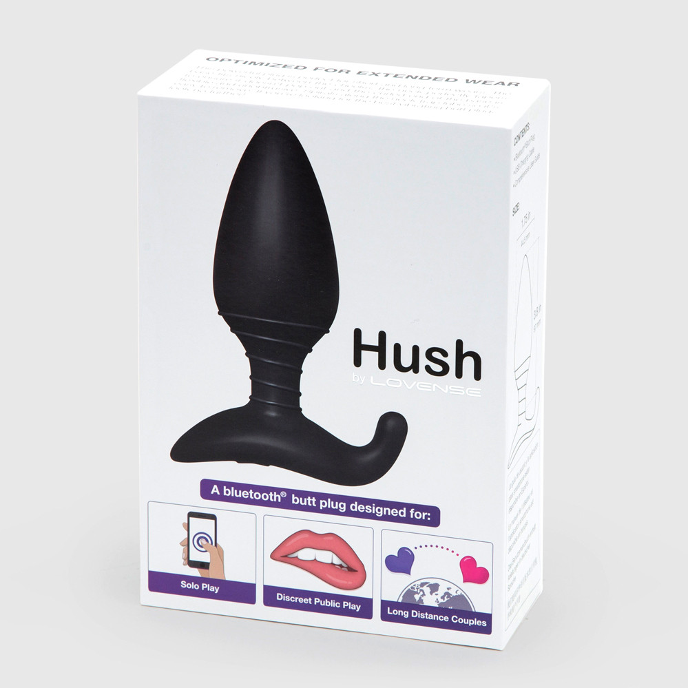 Buy the Hush Small 1.5 inch wide 7-function App-Controlled Rechargeable  Vibrating Silicone Butt Plug