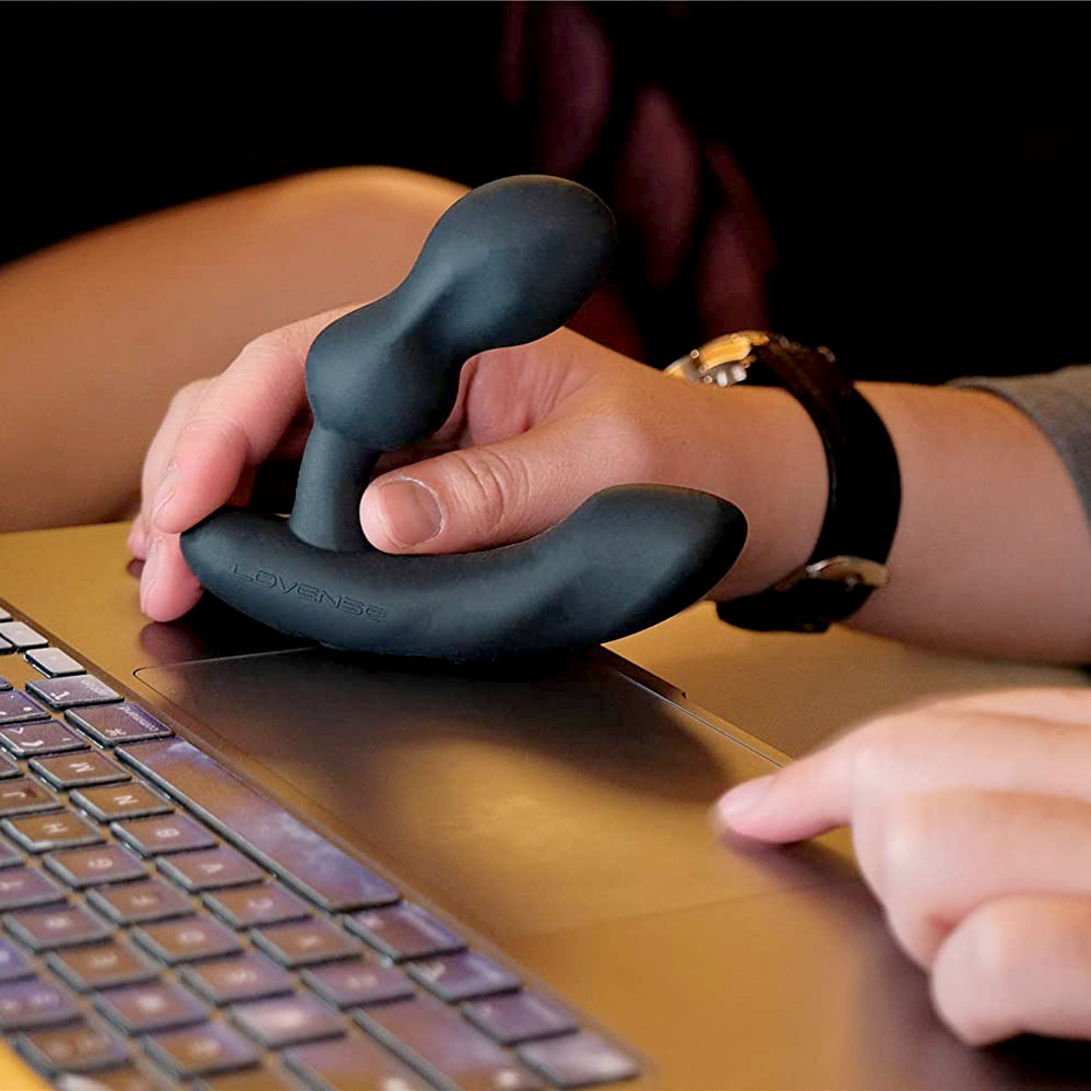 Buy the Edge 2 13-function App-Controlled Rechargeable Vibrating Silicone  Adjustable Prostate Massager Flexible Dual