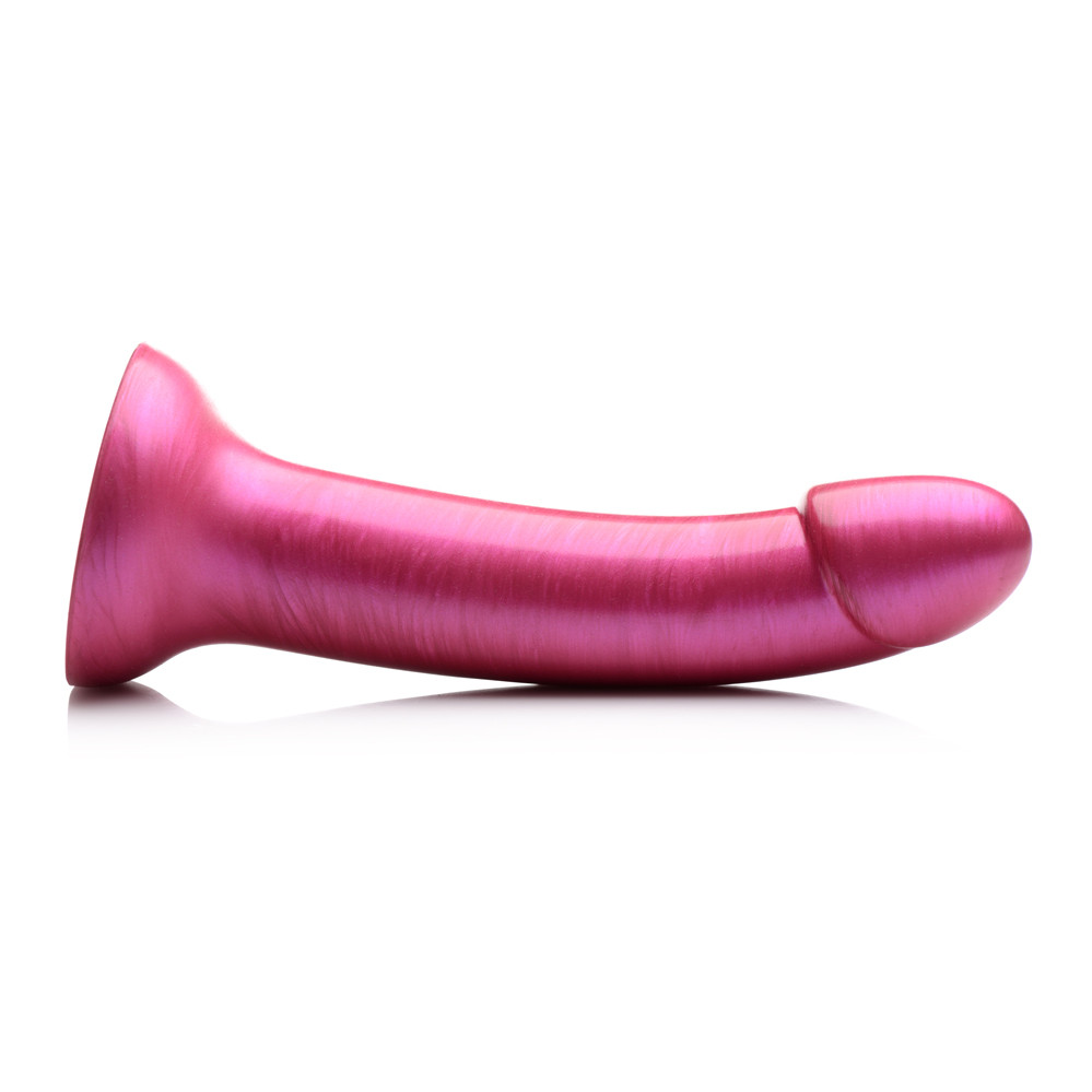 Buy the 7 Inch Pink Metallic Silicone Dildo with Suction Cup base - XR  Brands Strap U