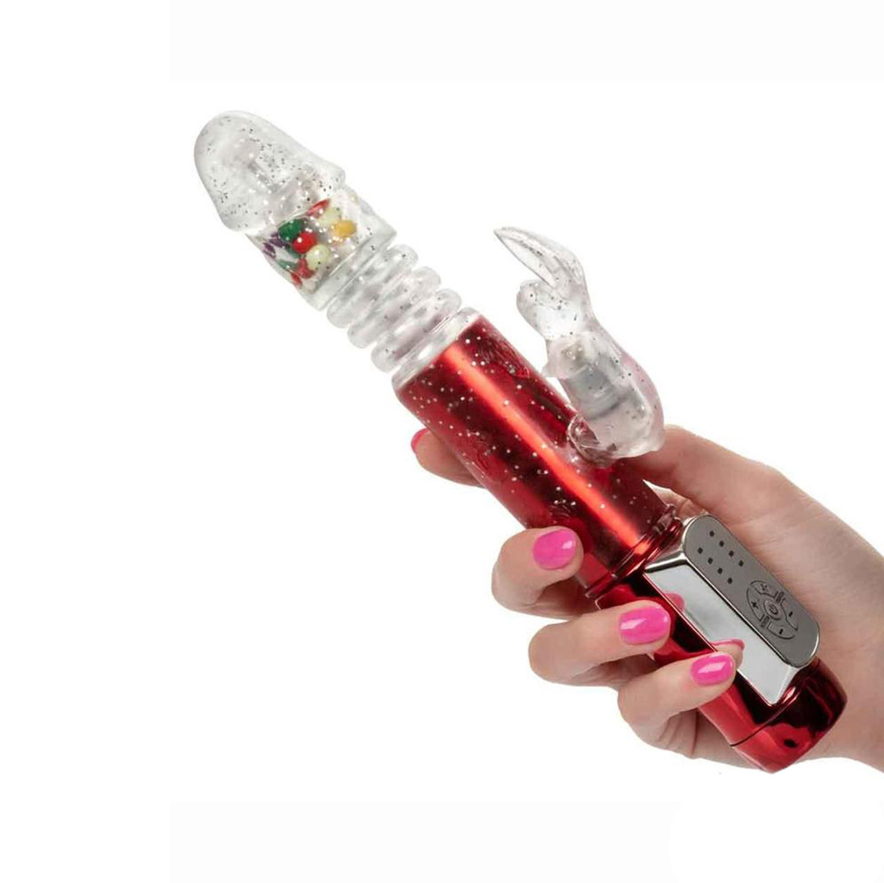 Buy the Naughty Bits Gumball Machine 18-function Thrusting Jack Rabbit Vibrator
