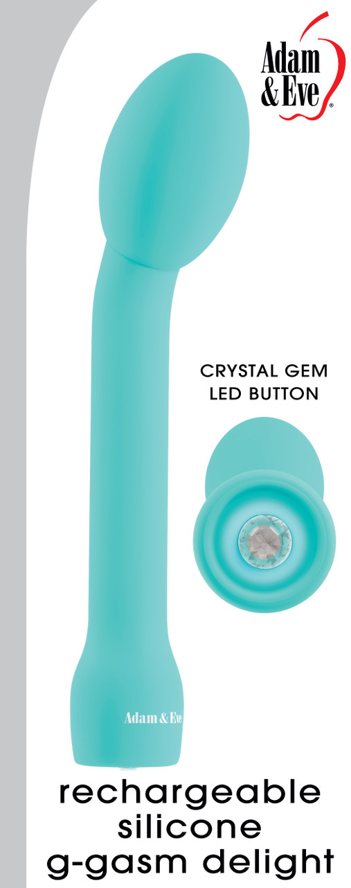 Buy the G-Gasm Delight 10-function Rechargeable Silicone G-Spot Vibrator in  Teal - Evolved Novelties