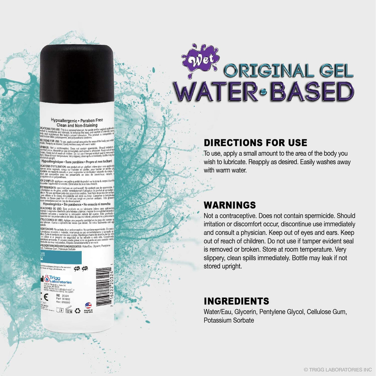 Water Based Lubricants, Natural ingredients