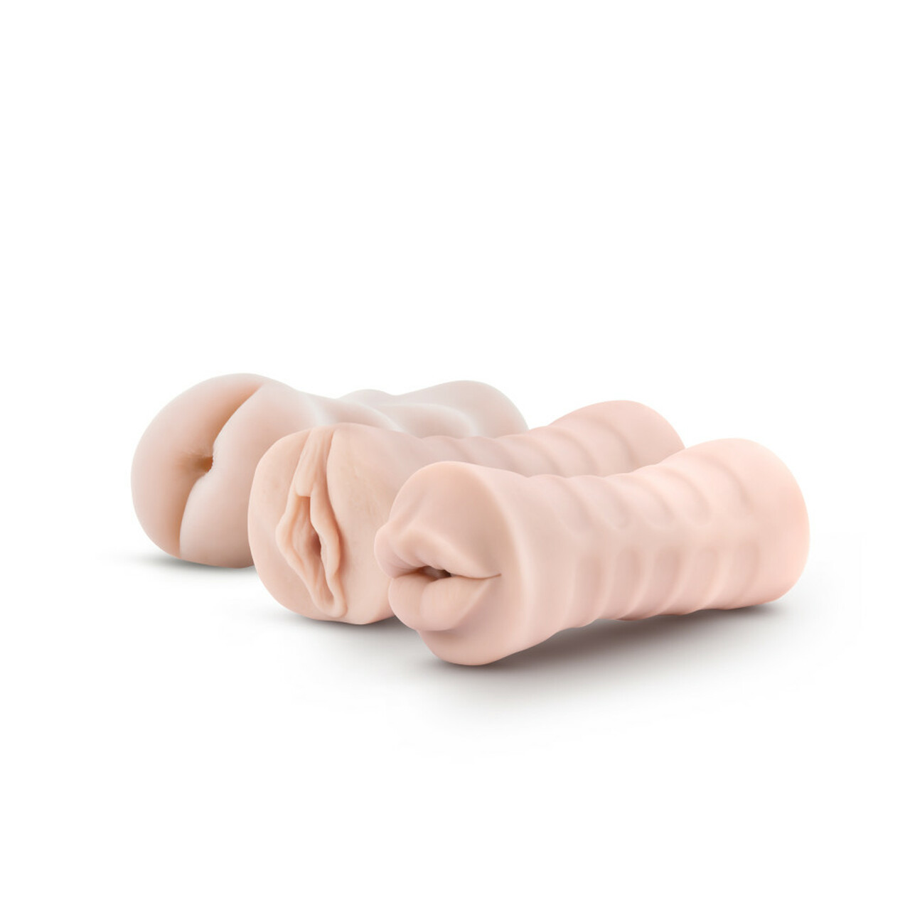 Buy the M for Men Soft & Wet Set 3-Pack Self-Lubricating Vibrating Stroker Sleeve Buy the M for Men Soft & Wet Set 3-Pack Self-Lubricating Vibrating Stroker Sleeve