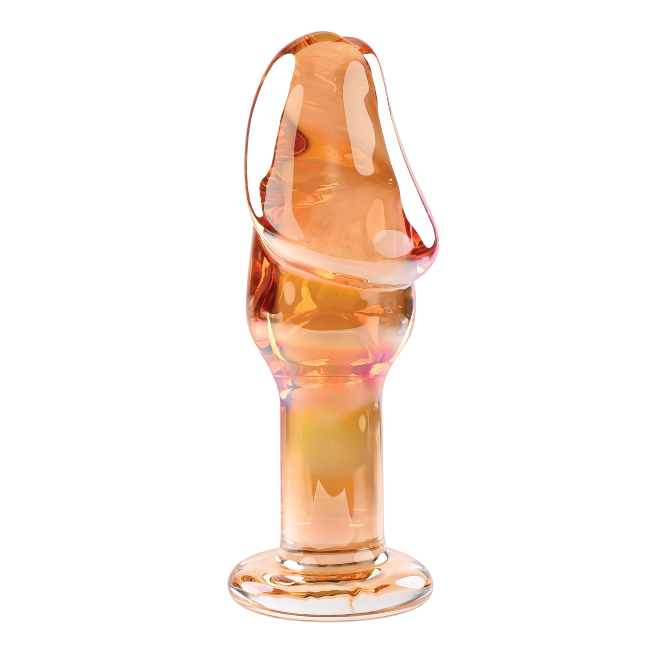 Buy the Gender X Just the Tip Penis-head Shaped Borosilicate Glass Plug in  Iridescent - Evolved