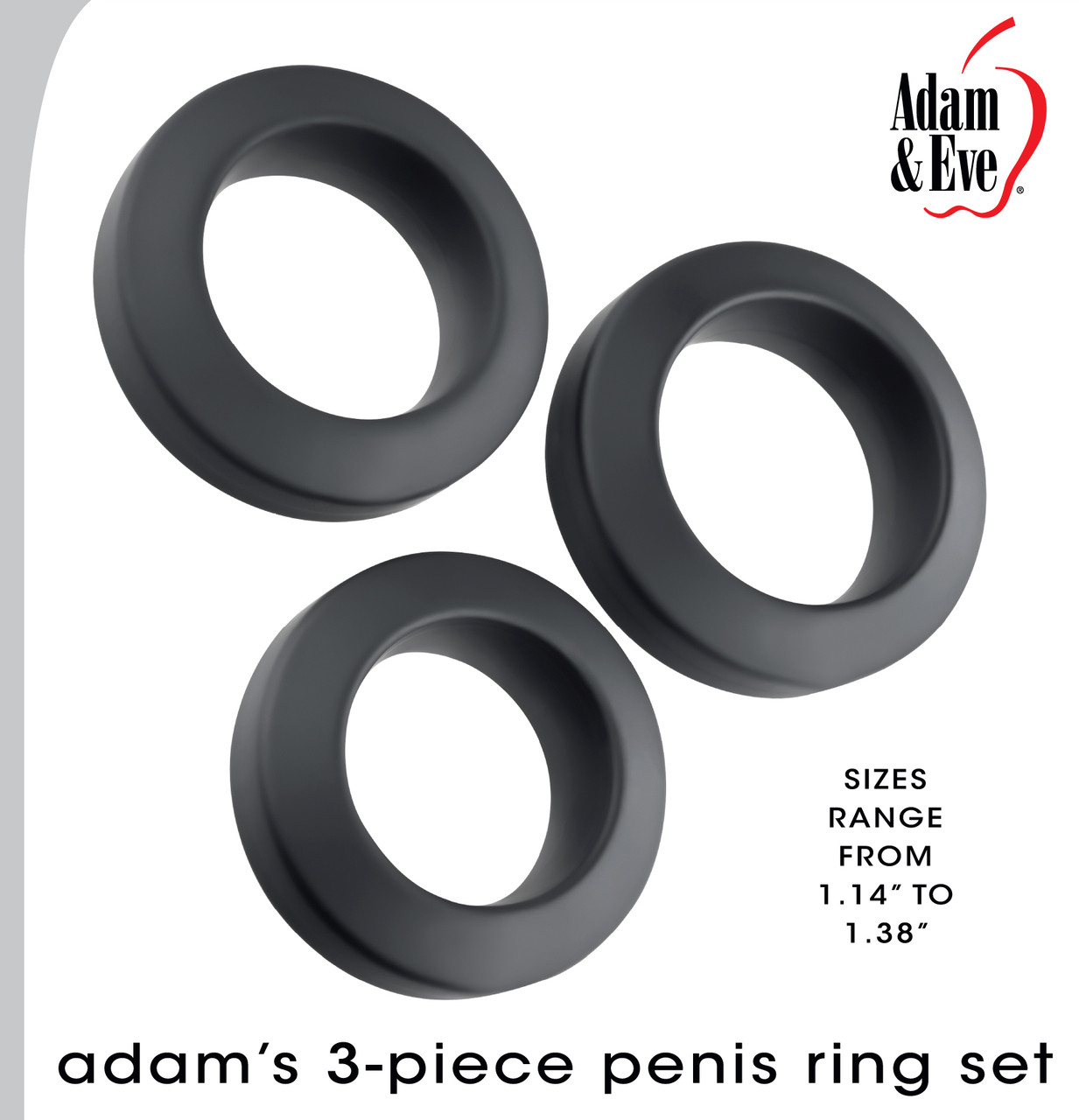 Buy the Adam's 6-Piece Silicone Penis Dick Cock Love Ring Cockring