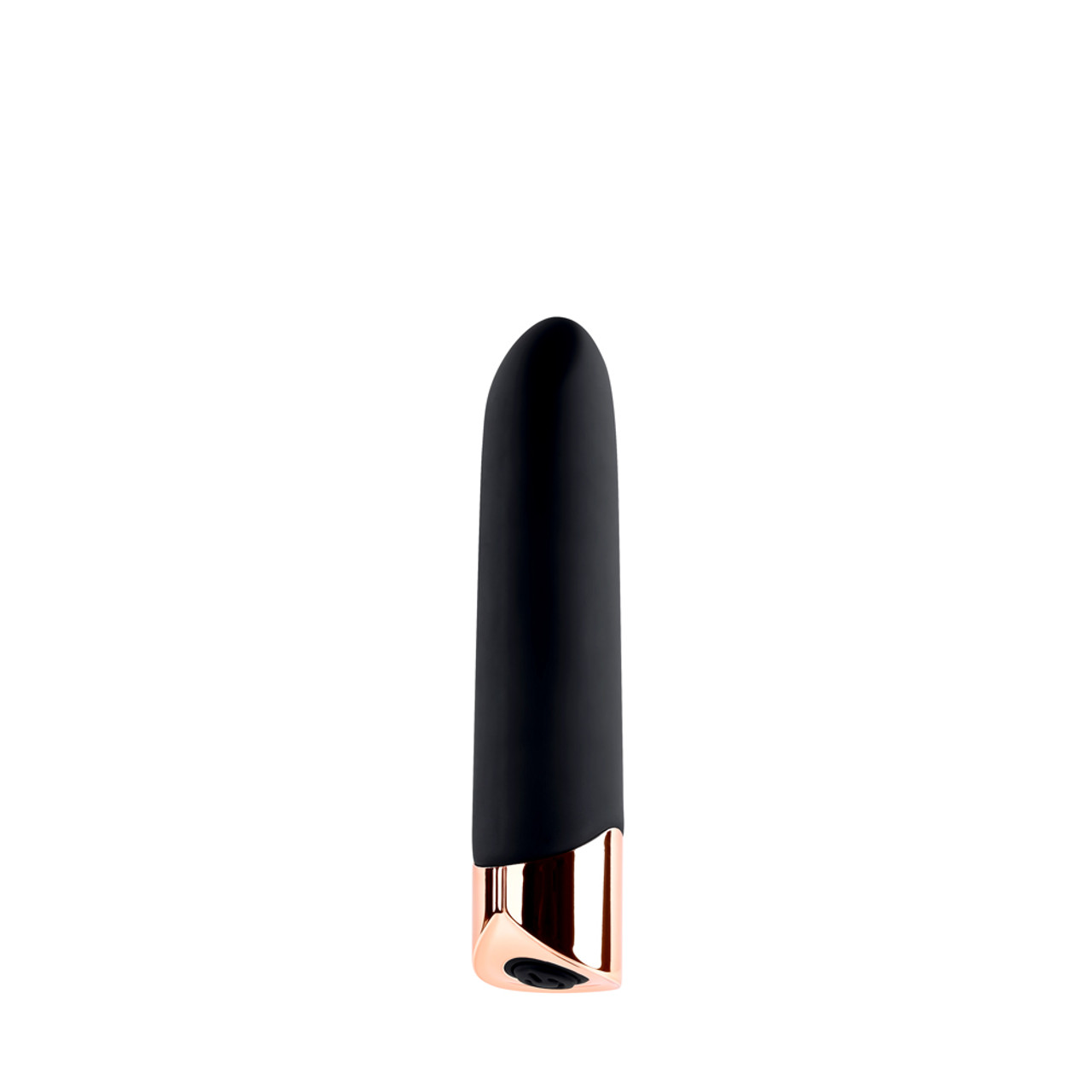 Buy the Gender X Gold Standard 10-function Rechargeable Silicone Bullet Vibrator in Black and Rose photo image