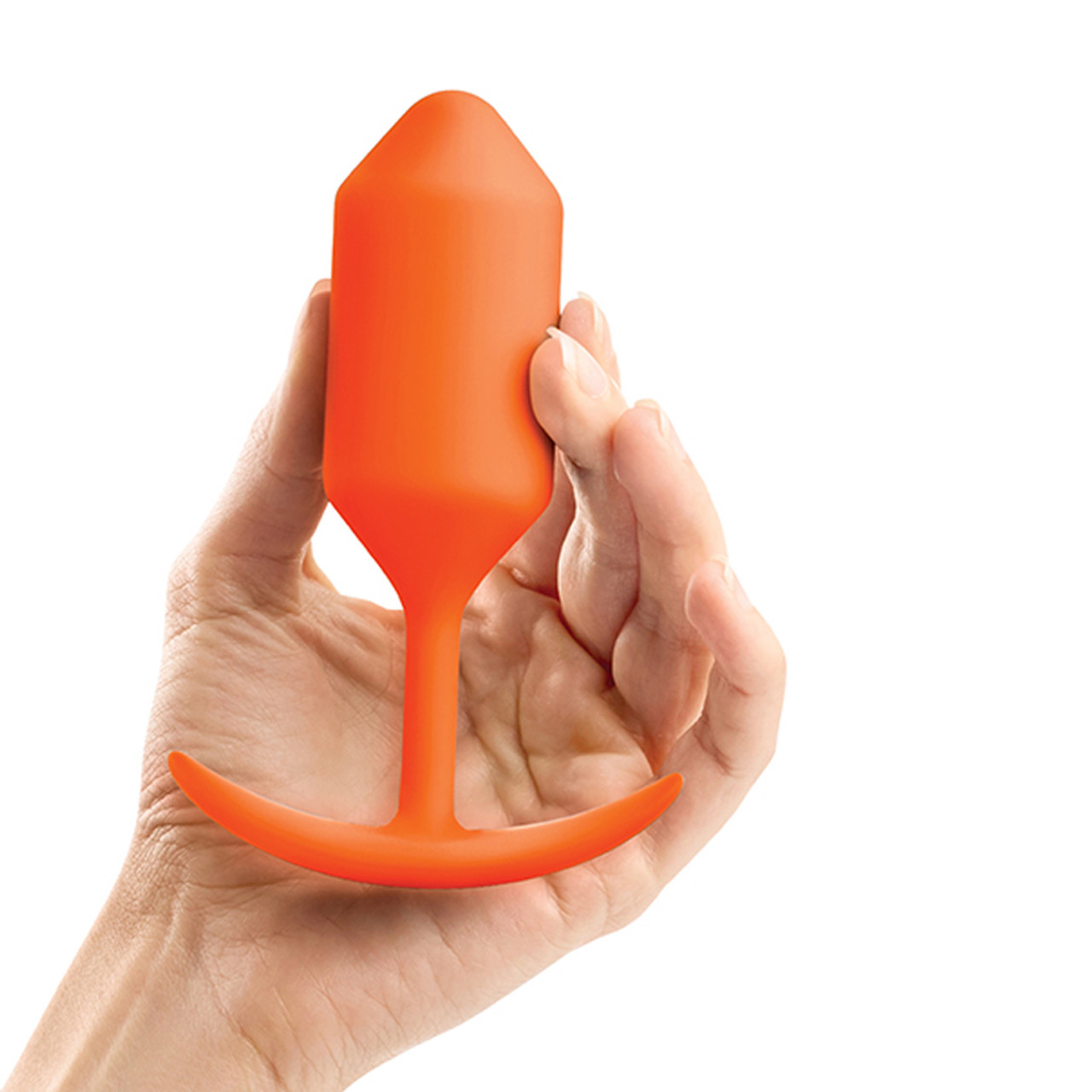 Buy the Snug Plug 3 Weighted Silicone Anal Butt Plug in Orange