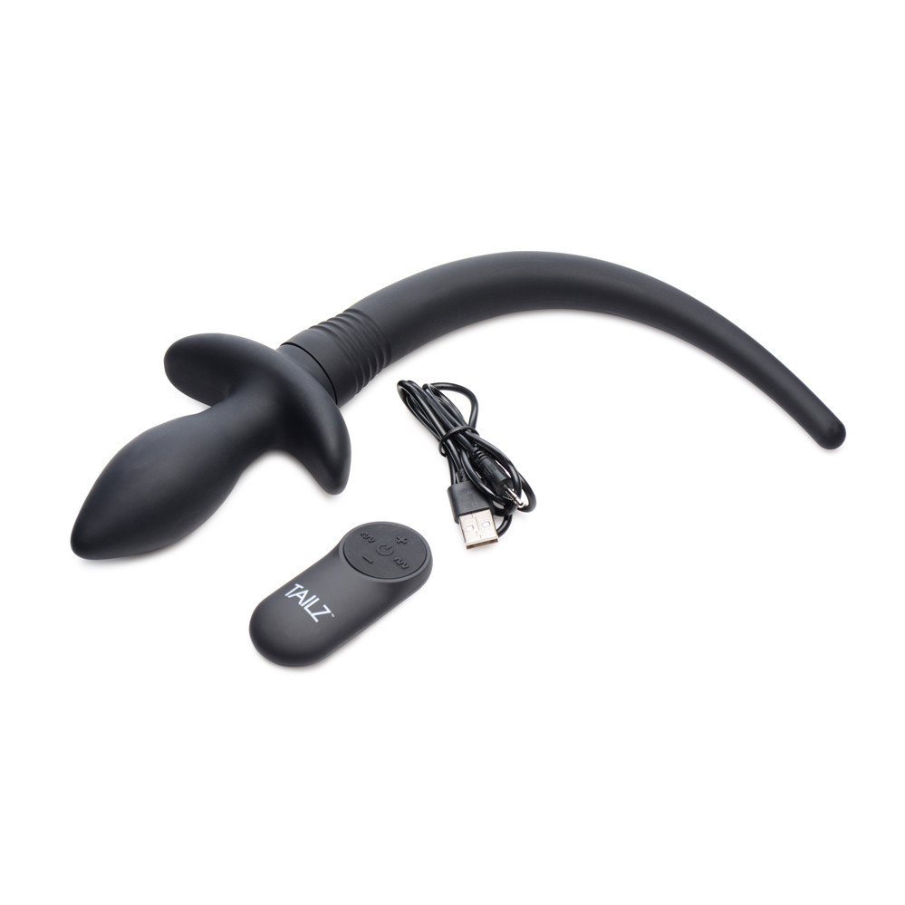 Buy the Tailz 9-function Remote Control Wagging & Vibrating Silicone Puppy  Tail Anal Plug in