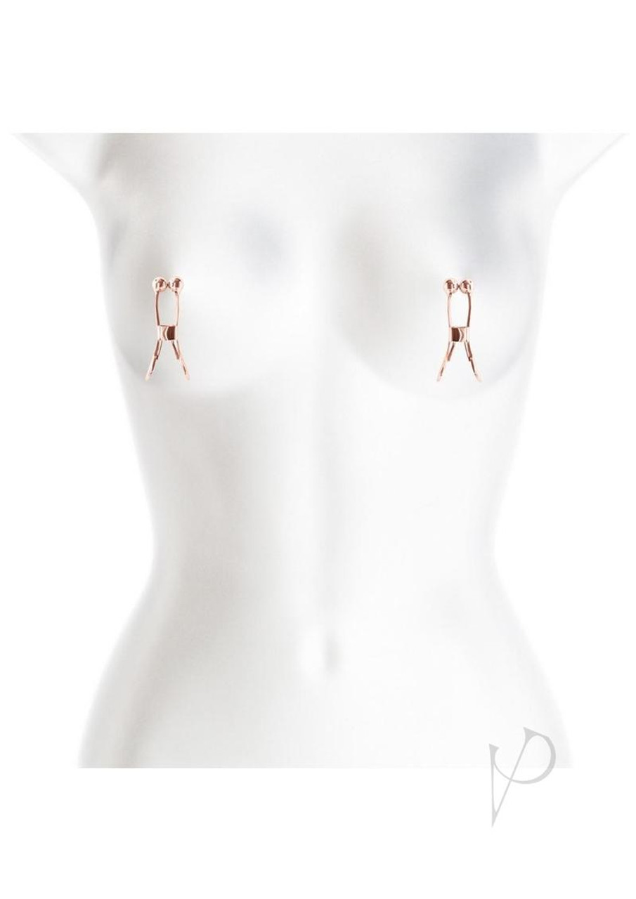 Bound Nipple Clamps C1 - Rose Gold - Dallas Novelty picture