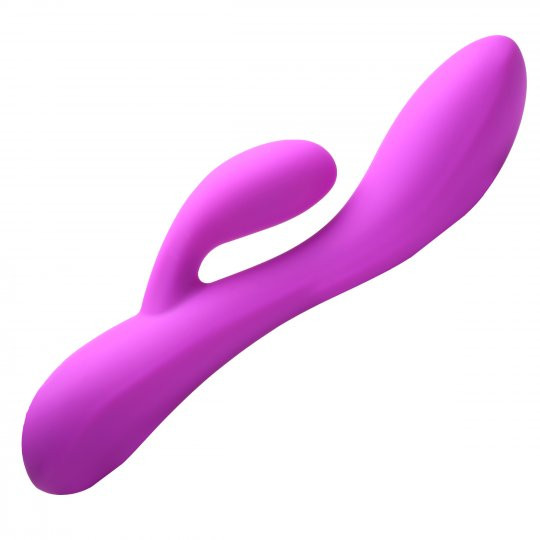 Bang! 10X Flexible Silicone Rabbit Vibrator - Purple - Dallas Novelty