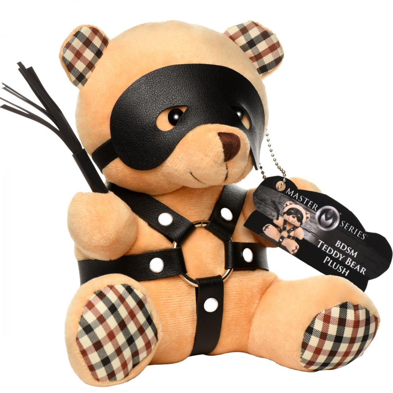 BDSM Teddy Bear Keychain Kinky Bondage Mini Flogger Gag Gift Novelty Kink  Mask