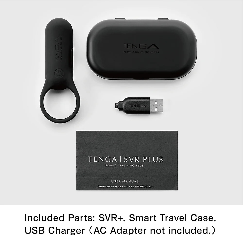 Tenga SVR Plus Smart Vibe Cock Ring- Black - Dallas Novelty - Online Sex  Toys Retailer