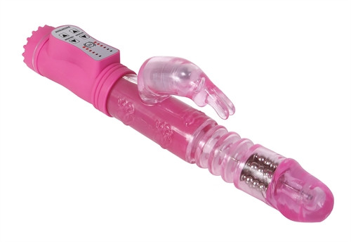 Adam & Eve Eve's First Thruster Rabbit Vibrator Pink - Dallas Novelty