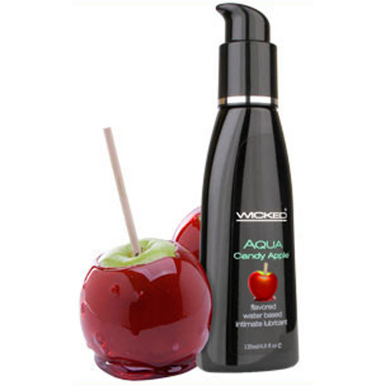 Wicked Sensual Care Aqua Candy Apple Flavored Water Based Lubricant 4 Oz Dallas Novelty 5933