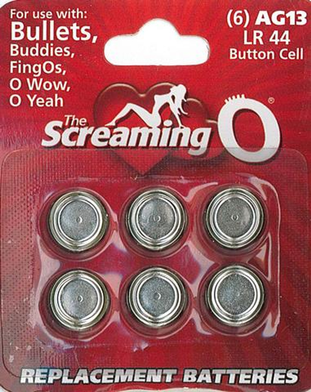 Screaming O AG13 Replacement Batteries 6 Pack - Dallas Novelty - Online Sex  Toys Retailer