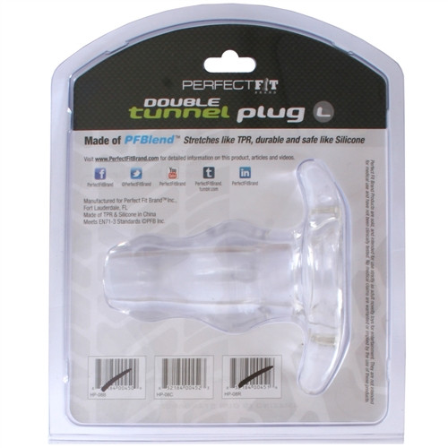 Buy the Double Tunnel Anal Plug Large in Clear