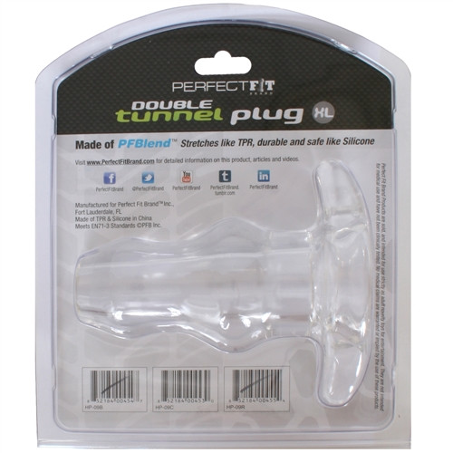 medical anal plug Buy the Double Tunnel Anal Plug Extra Large in Clear