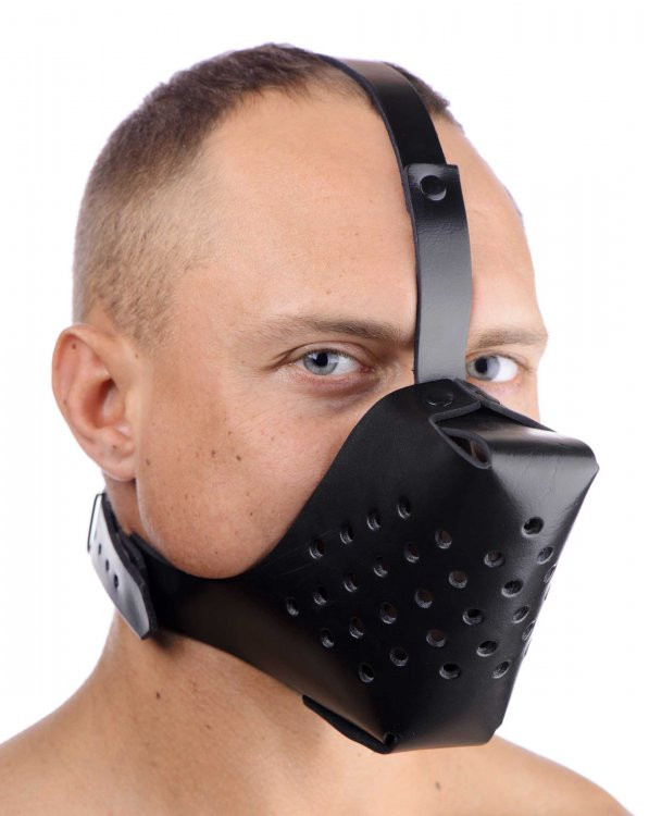 Strict Leather Adjustable Leather Dog Muzzle Black - Dallas Novelty -  Online Sex Toys Retailer