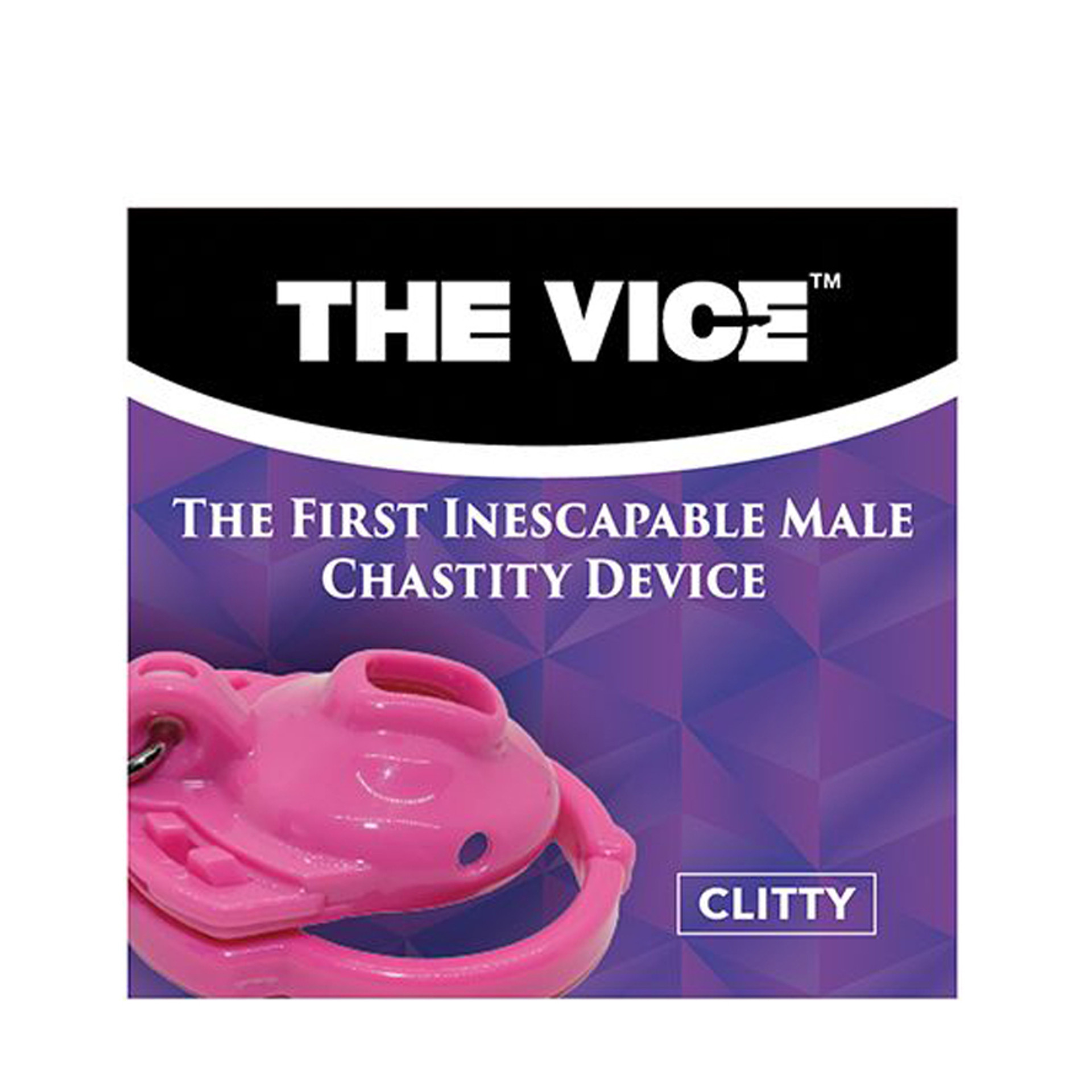 Buy The The Vice Clitty Inescapable Male Chastity Device Cock Cage In Pink Locked In Lust 1075