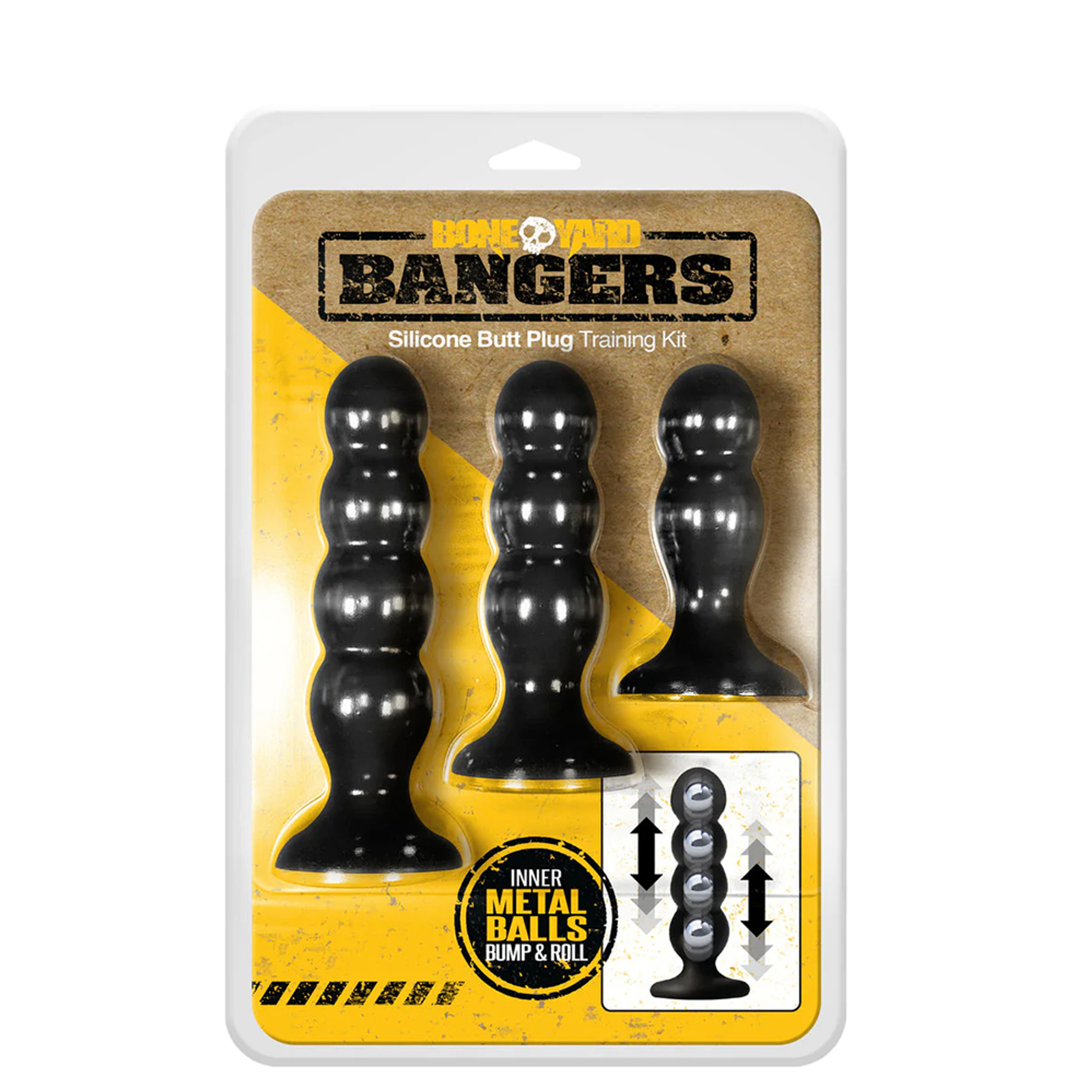 Buy The Bangers 3 Piece Weighted Silicone Butt Plug Training Kit Rascal Toys Boneyard