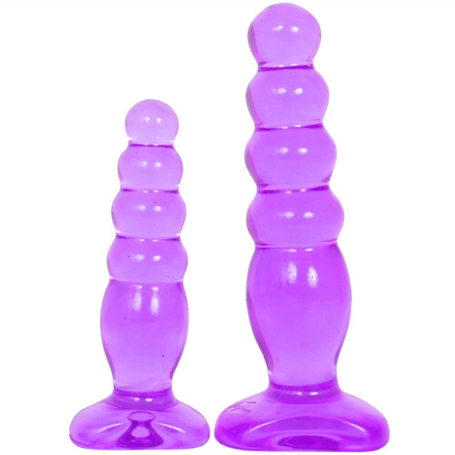 Crystal Jellies Anal Delight Trainer Kit Purple