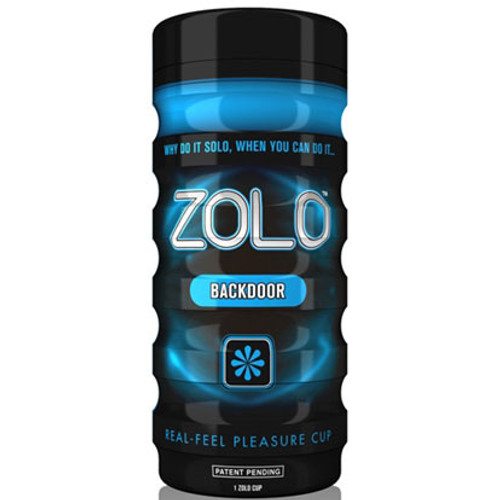 Buy the Zolo Cup Blue Back Door Real Feel Pleasure Cup Stroker Male Masturbator
