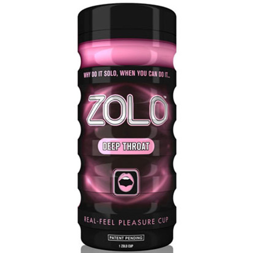 buy the Zolo Cup Pink Deep Throat Real Feel Pleasure Cup Stroker Male Masturbator