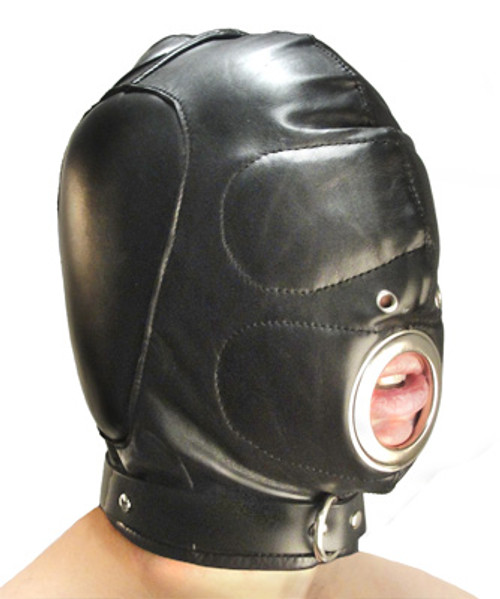 Strict Leather Padded Hood with Mouth Hole Small/Medium