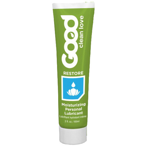 Good Clean Love Bio-Match Restore Moisturizing Lubricant 2.4 oz is available at Dallas Novelty Bio Inspired: Aligning Love and Science! Bio matching healthy vaginal conditions makes sense for your overall sexual health. Based on independent scientific research, Restore and Balance are formulated to mimic the body’s natural equilibrium with perfectly calibrated Ph levels, salt balance and the same type of beneficial lactic acid produced by healthy lactobacilli for a truly natural and healthy lubricating response. Made in the USA!