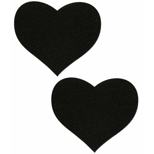 Pastease Basic Black Heart Shaped Pasties
