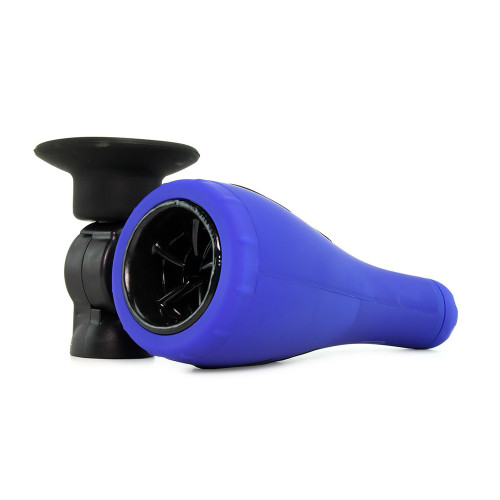 Apollo 30-function Hydro Power Stroker with Wall-mount Suction Cup Blue