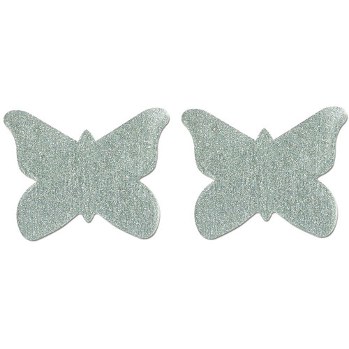 Pastease Silver Glitter Butterfly Shaped Pasties