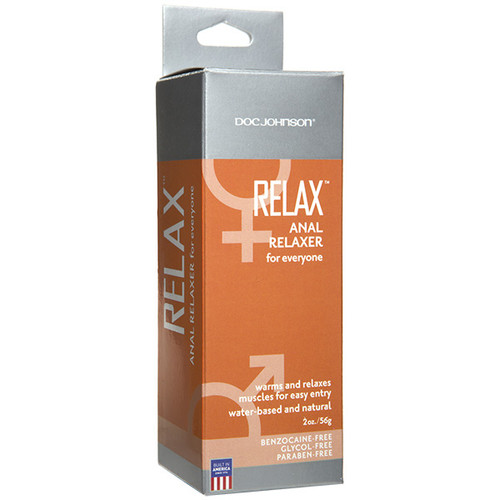 Doc Johnson Relax Anal Relaxer Natural Water-based Cream 2 oz