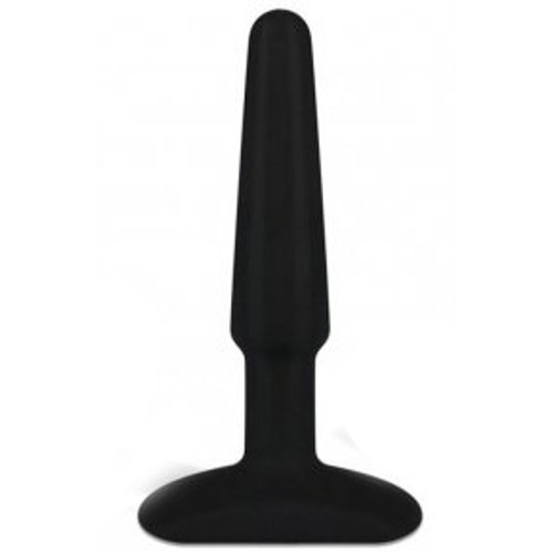 Hustler Toys All About Anal 4 inch Seamless Silicone Anal Plug Black