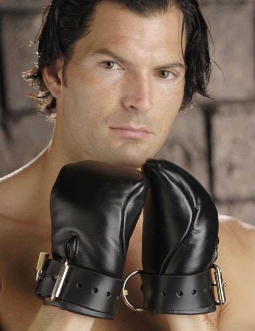 Strict Leather Deluxe Padded Fist Mitts Hand Restraints Medium/Large