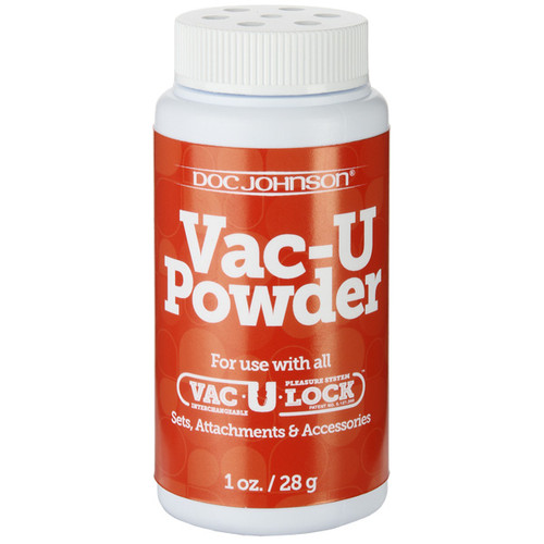 Doc Johnson Vac-U-Lock Vac-U-Powder Lubricant 1 oz