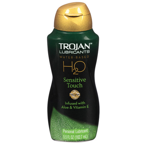 Trojan Lubricants H2O Sensitive Touch with Aloe Water-based Lubricant 5.5 oz