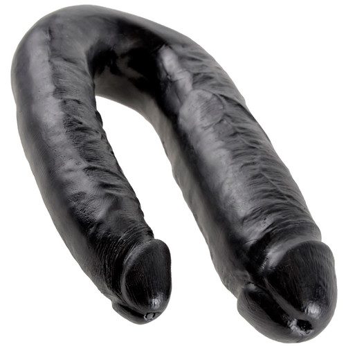 King Cock Large Double Trouble Realistic Double Dong Black