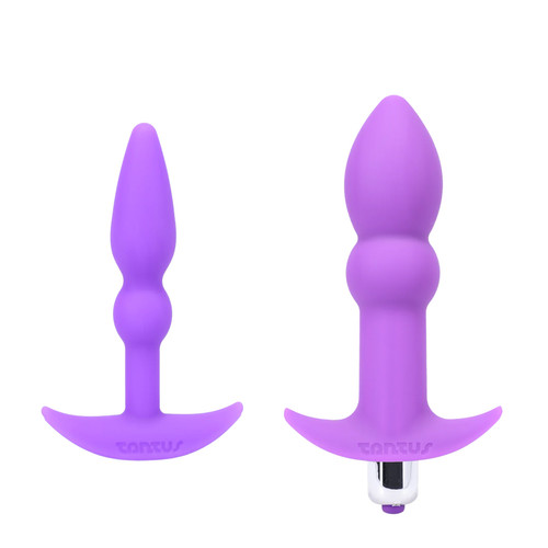 Buy The Perfect Plug  Silicone Butt Plug Kit with 3-function Bullet Vibrator in Lilac Purple - Tantus Inc