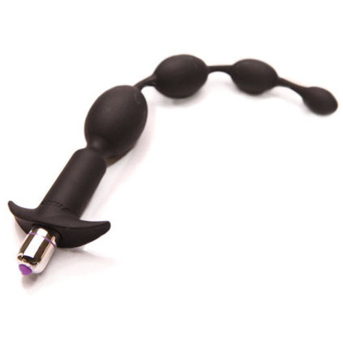 Tantus Vibrating Progressive Beads Black