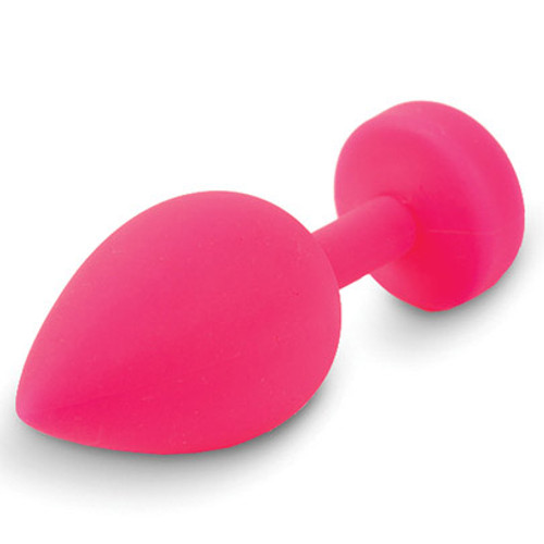 Buy the G-Plug GPlug Small 6-function Rechargeable Vibrating Silicone Butt Plug in Neon Rose Pink - FT London Fun Toys Gvibe