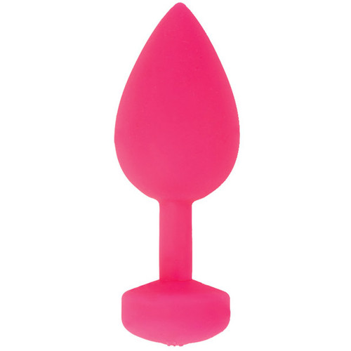 Buy the G-Plug GPlug Large 6-function Rechargeable Vibrating Silicone Butt Plug in Neon Rose Pink - FT London Fun Toys Gvibe