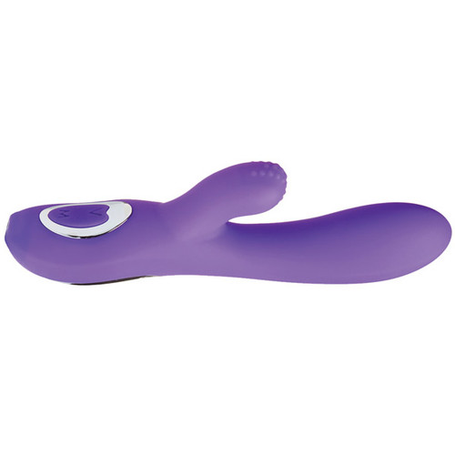 NU Sensuelle Femme Luxe Rolling Ball Rechargeable Rabbit Vibrator Purple