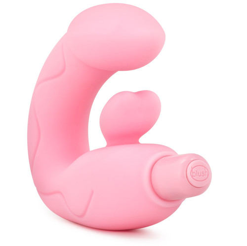 Blush Novelties Luxe Goddess Silicone 10-function Dual Stimulation G-Spot Vibrator Pink