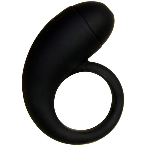 Icon Brands Velvet Plush S-Ring 7-function Rechargeable Silicone Cock Ring