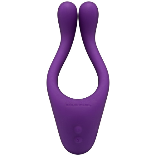 Doc Johnson Tryst Multi Erogenous Zone Silicone Triple Motor 7-function Rechargeable Massager Purple